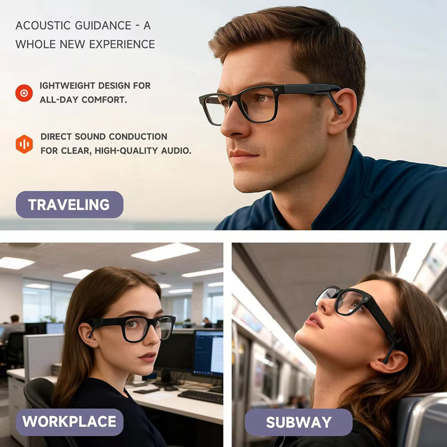 Schallkonzentrierende Röhre für Ray-Ban Meta Smart AI-Brillen in Schwarz als Schallverstärker für Wayfarer, Skyler und Headliner - Bild 2
