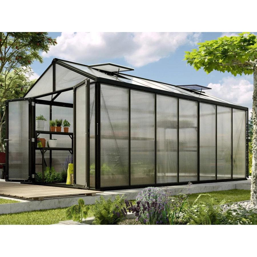 Vitavia Gewächshaus Zeus Comfort 13800 Schwarz 13,8 m² - Bild 3