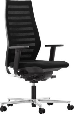 Ergonomischer Bürostuhl ROVO R 12 in Schwarz und Grün mit Armlehnen und verstellbarer Sitztiefe - Bild 1