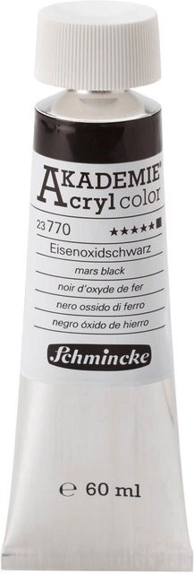 Schmincke Akademie Acrylcolor Eisenoxidschwarz 60 ml - Bild 1