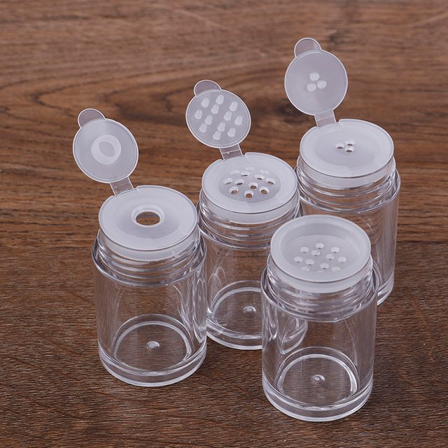 HNKMP Nagelpulver Flasche aus Glas, nachfüllbar, mit Sieb - Bild 1