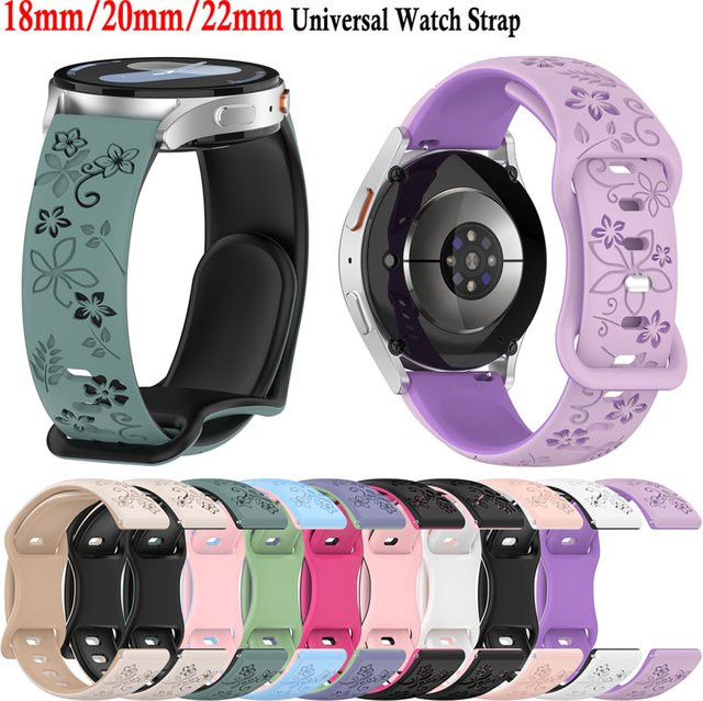 ATOPKEY Uhrenarmband Silikon, 3D geschnitten, Bunt, Unisex - Bild 1