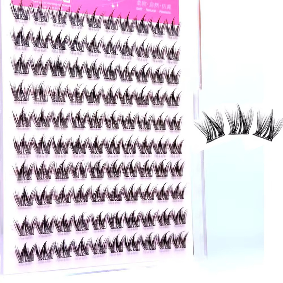 lonzunin Falsche Wimpern, künstlicher Nerz, Black, Unisex - Bild 5