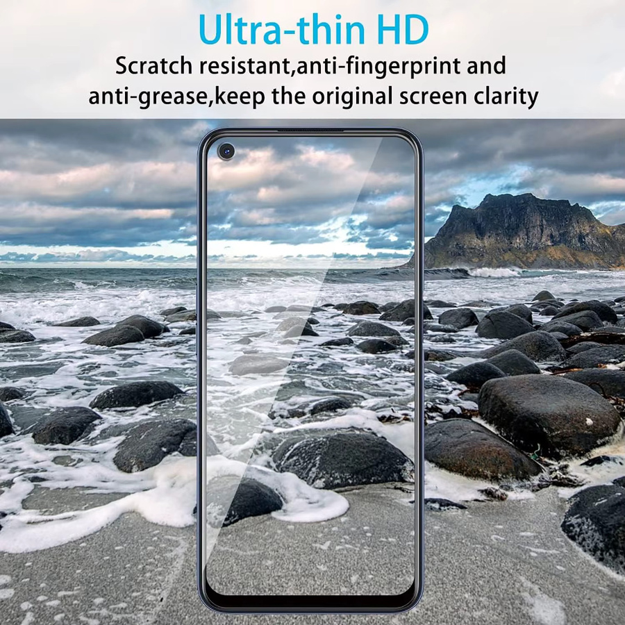 4er-Pack Gehärtetes Glas Displayschutzfolie für OPPO A72 und A72 5G, Transparent - Bild 3
