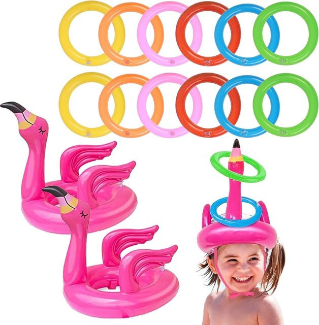 SONGYI Flamingo-Ring, Wurfspiel, Rosa, Kunststoff - Bild 1