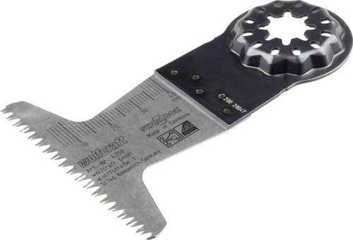 Wolfcraft BiM Tauchsägeblatt für Oszillierende Multitools aus Bimetall für Holz und Metall, Silber, Durchmesser: 65 mm - Bild 1