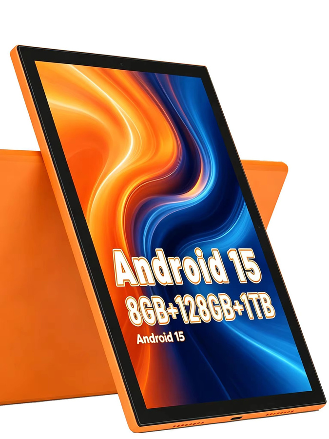 Paitanry Tablet Android 15 mit Octa-Core A537, 8GB RAM, 128GB ROM, 5000mAh Akku, 8.0 Zoll IPS HD Display, Orange, WLAN und GPS - Bild 6
