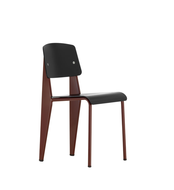 Vitra Standard Sp Stuhl in Rot mit mattem ASA-Kunststoff und Metall - Bild 3