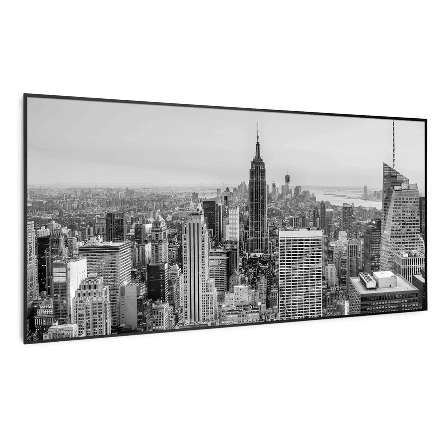 Klarstein Wonderwall Air Art Smart Infrarotheizung mit App-Steuerung Motiv New York City, Schwarz, B/H: 120 x 60 cm, 700 W - Bild 2