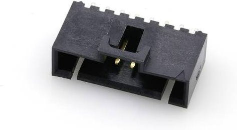 Molex Steckverbinder mit 8 Polen, Rastermaß 2,54 mm, Farbe Schwarz, Goldkontakte - Bild 1
