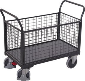 Cordes Vierwandwagen mit Draht in Anthrazit RAL 7016, B/T/H: 119 x 60 x 101,5 cm - Bild 1