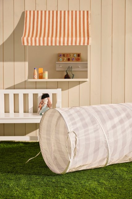 Kids Concept Spieltunnel Streifen grau - Bild 1