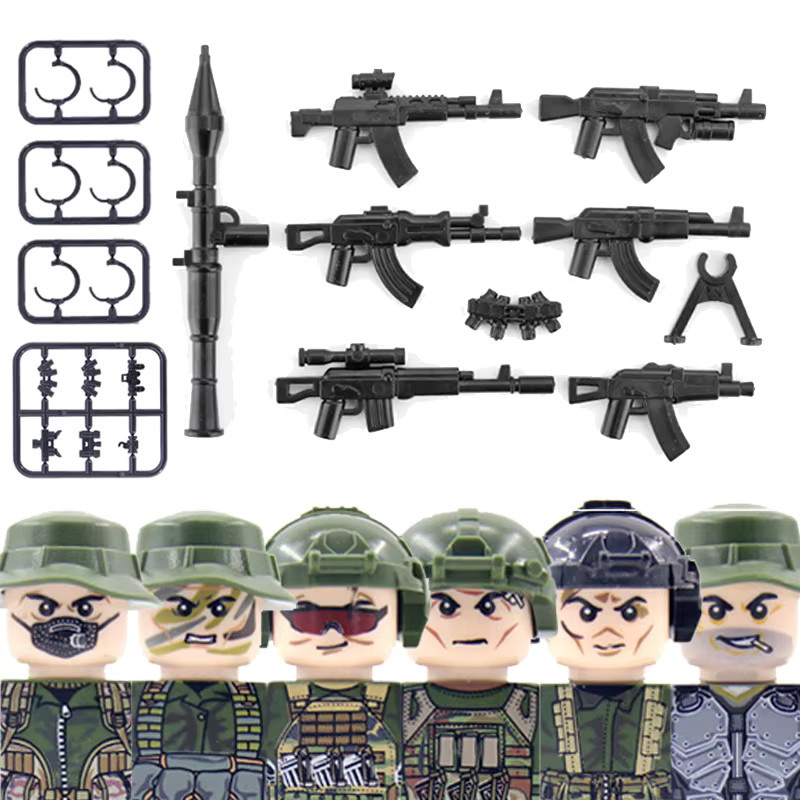 Semalam City SWAT Geisterkommando-Figuren, Bausteine, Polizei - Bild 2