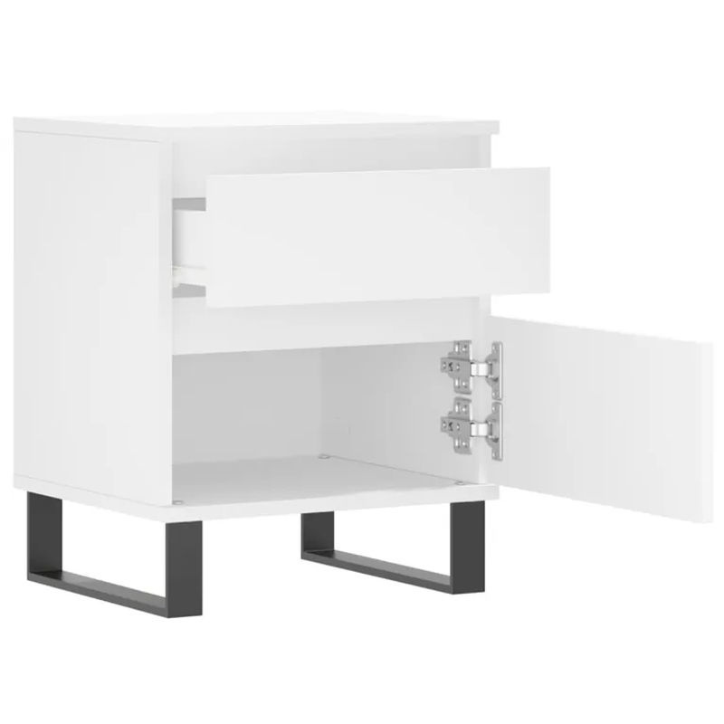 Vidaxl Nachttische im 2er-Set, Modernes Design in Weiß, B/T/H: 40 x 35 x 50 cm - Bild 2