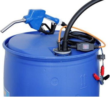 Cemo Elektropumpe CENTRI SP 30 in Blau, 12V, für AdBlue, Frischwasser und Kühlerfrostschutzmittel mit 4m Kabel, Schlauch und Automatik-Zapfventil - Bild 1