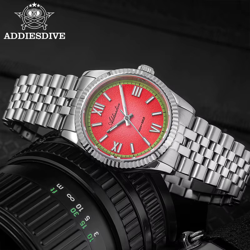 ADDIESDIVE Armbanduhr, Quarz, Edelstahl, Blau, Saphirglas, Herren - Bild 3