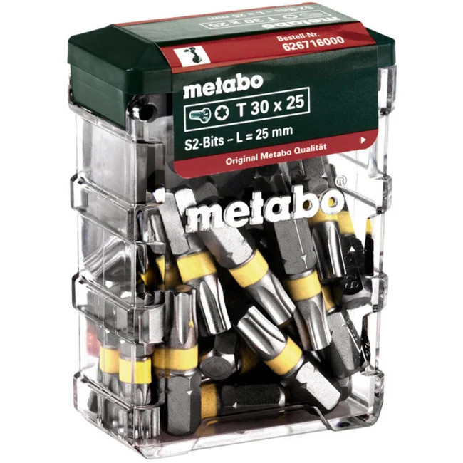 Metabo Bit-Box T30 SP Bit-Set, 25-teilig, Edelstahl, Mehrfarbig - Bild 2