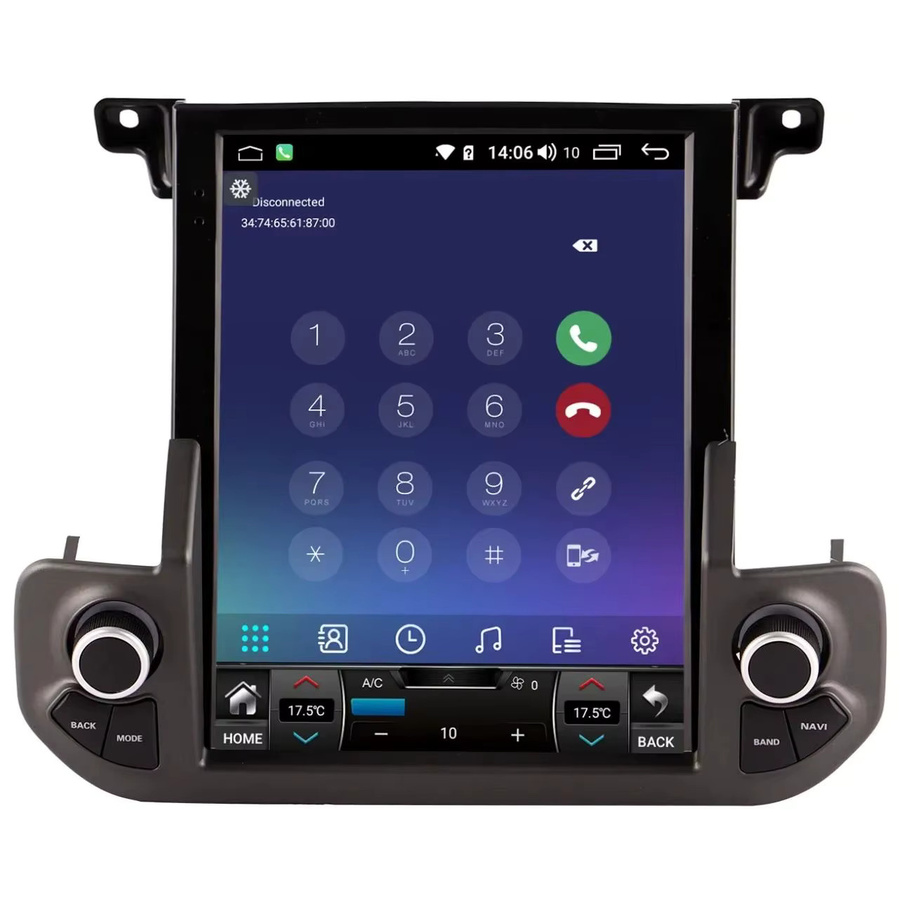 YANFU Android 14 Autoradio mit Touchscreen und GPS-Navigation für Land Rover Discovery 4 LR4 2009 bis 2016 in Schwarz mit LCD-Bildschirm und Klimaanlagen-Steuerung - Bild 7