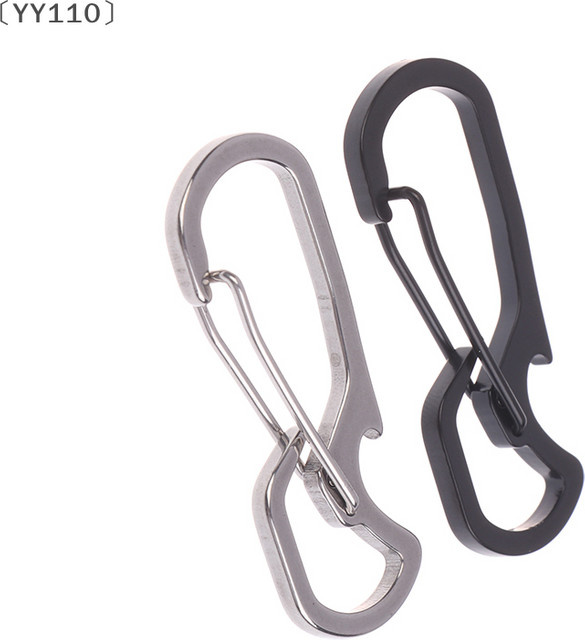 Velishy Schlüsselanhänger Edelstahl, Flaschenöffner, Karabiner - Bild 1