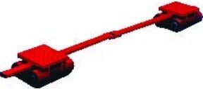 Noblelift Fahrwerk Y4 verstellbar in Rot mit einer Tragkraft von 4 t - Bild 1