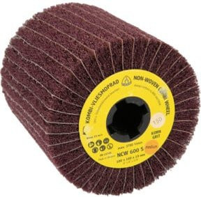 Klingspor NCW 600 S Vliesmopräder Kombination Korn 150 Medium, rotbraun, B/T/H: 100 x 50 x 19 mm - Bild 1