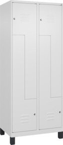 C+P Z-Spind Classic PLUS mit 4 Fächern, Weiß, B/T/H: 80 x 50 x 195 cm - Bild 1