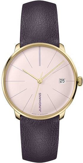 Junghans Armbanduhr Automatik, Edelstahl, Leder, 35 mm, Herren - Bild 1