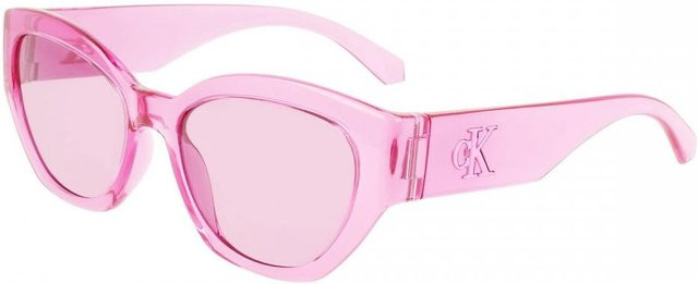 Calvin Klein Jeans Ckj22634s Sonnenbrille, randlos, Cat-Eye, Unisex, white - Bild 1