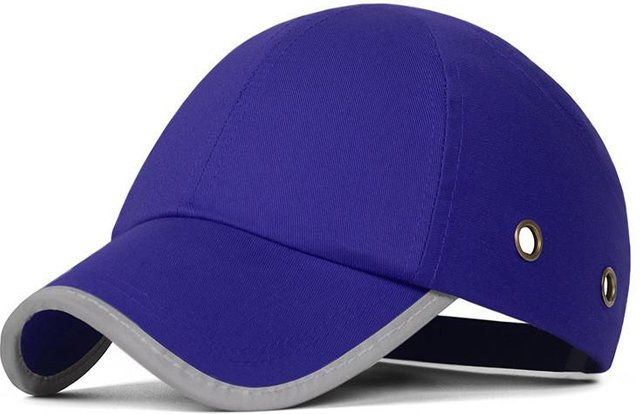 Sicherheits-Baseballkappe von QuinceTarn mit ABS-Schale und reflektierendem Logo in Blau - Bild 1