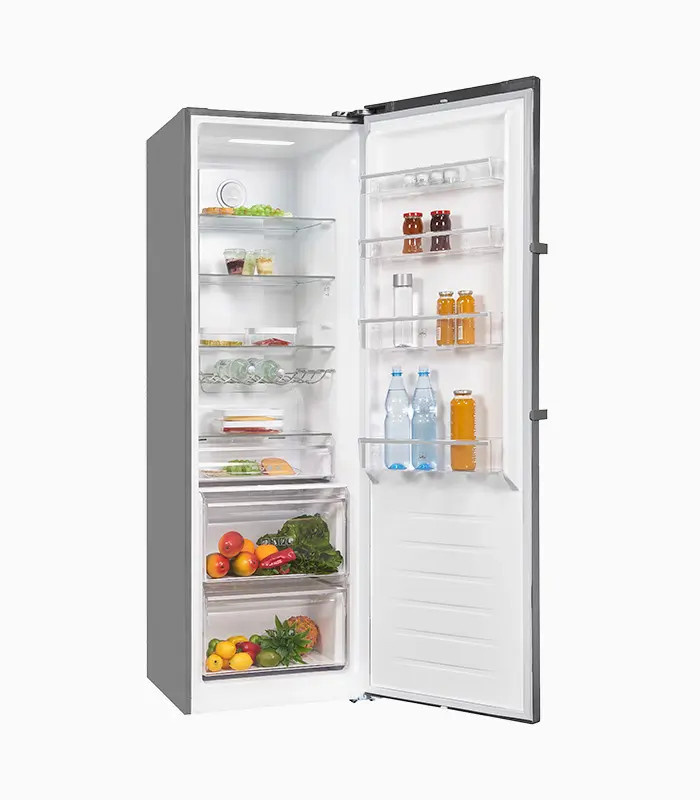 Exquisit Vollraumkühlschrank KS360-V-HE-040E in Inoxlook Silber - Bild 2
