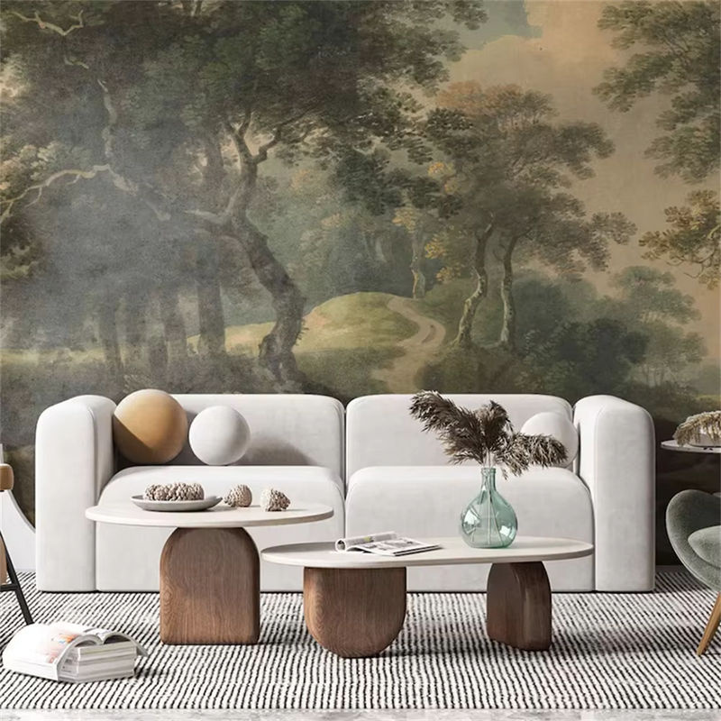 Wald Foto Tapete 3D Wandgestaltung für dein Wohnzimmer als Wandtattoo und Wanddeko - Bild 2