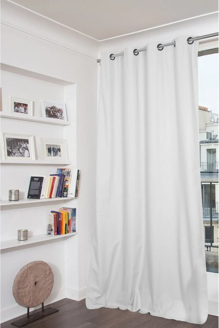 Moondream Verdunklungsvorhang Weiß mit Ösen, Breite: 135 cm, Höhe: 250 cm - Bild 1