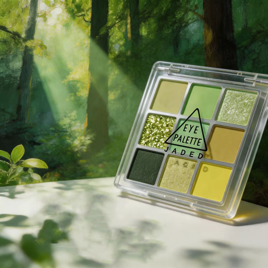 Lidschatten-Palette Forest Shadow, 9 Farben, matt, schimmernd, Puder - Bild 2