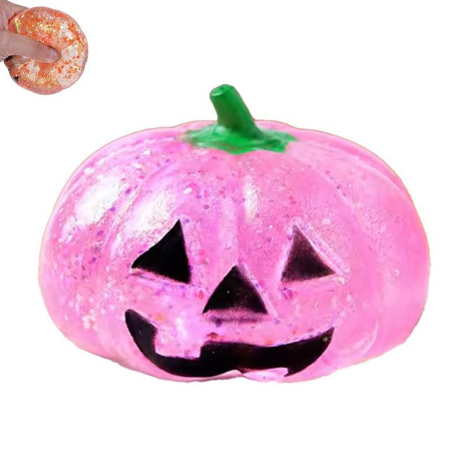 Malzose Halloween Kürbis Malzose Squishy Stressball, weiches langsames Rückprall Fidget Spielzeug - Bild 1