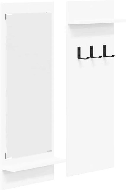 vidaXL Wandmontierter Nachttisch in Weiß aus Holzwerkstoff, B/T/H: 70 x 10 x 90 cm - Bild 1