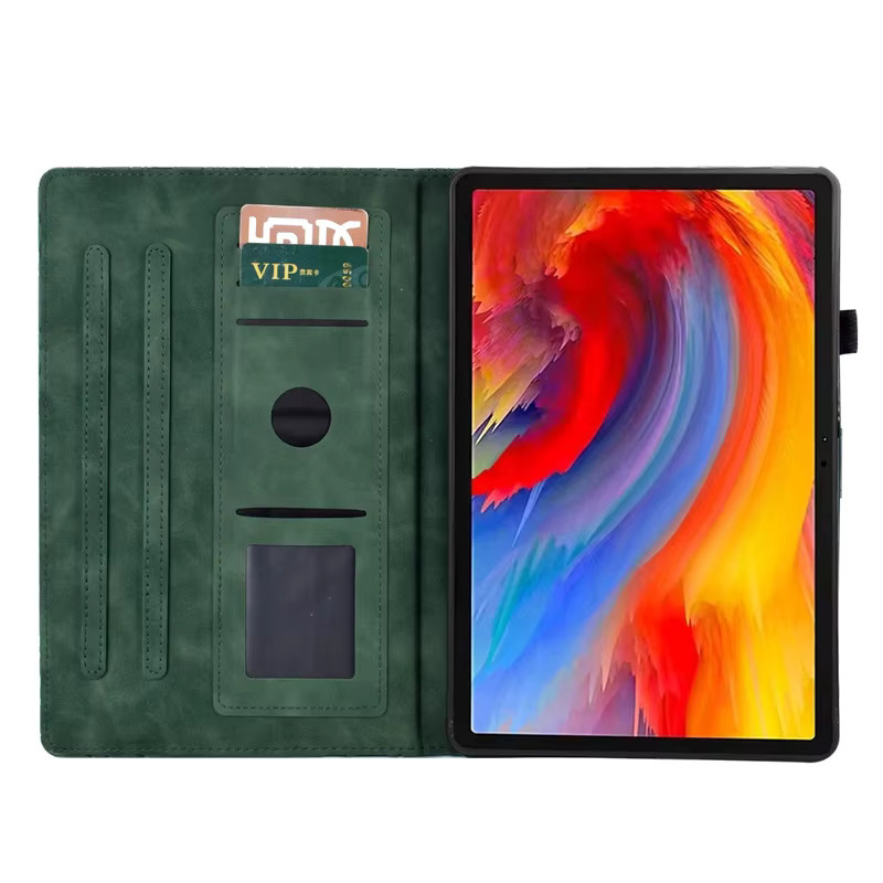 Lenovo Idea Tab Plus 12,1 Tablet Etui in Grün mit Präge-Brieftaschenfunktion und Standfunktion für Modelle TB361FU, TB361ZU und TB365FC - Bild 3