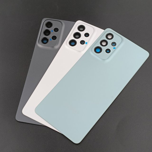 Samsung Galaxy A73 5G Rückgehäuse Ersatzteil mit Kameralinse in Schwarz und Multicolour für SM-A736B - Bild 1