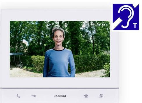 DoorBird IP-Video-Türsprechanlage A1103T Innenstation in Polarweiß mit Glasfront - Bild 1