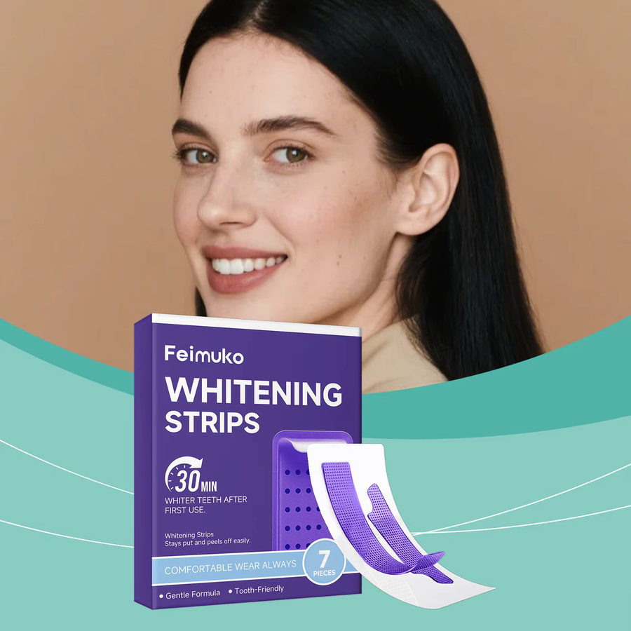 FEIMUKO Zahnaufhellungsstreifen mit Gel, Unisex - Bild 2