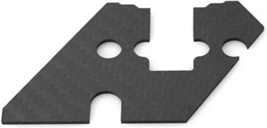 Tamiya Carbon Lenkung Anti-Sand Abdeckung, Zubehör, Schwarz - Bild 1
