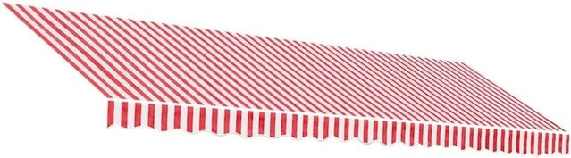 Furnicato Markisenbespannung aus Polyester, Rot und Weiß gestreift, B x H: 5 x 3 m - Bild 1