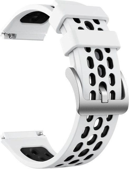 Uhrenarmband Silikon, 22mm, Weiß, Unisex - Bild 1