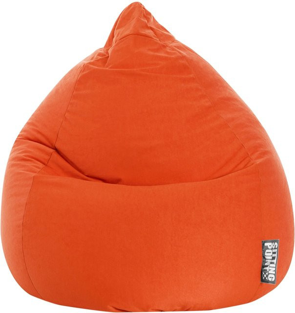 Sitting Point Sitzsack Easy XL Orange mit abnehmbarem Bezug und Füllöffnung - Bild 1
