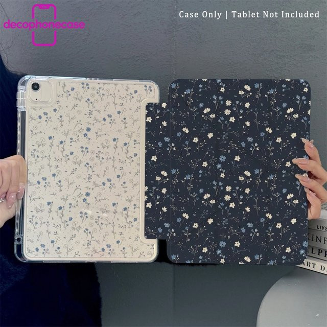Vollflächige iPad Hülle mit Blumenmuster für Apple iPad Pro 10/11 Zoll und iPad Air 3/4/5 in Multicolour - Bild 1