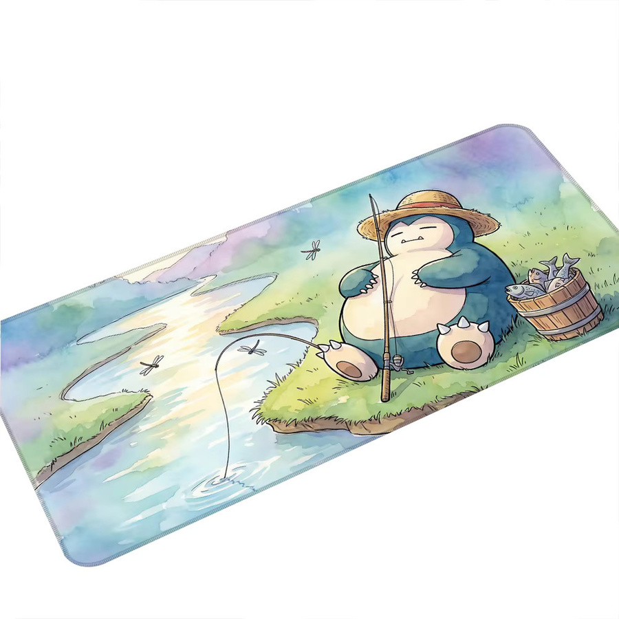 Bandai Pokemon Snorlax Gaming-Mauspad Cartoon Anime Schreibtischunterlage Multicolor - Bild 2