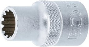 BGS Steckschlüssel-Einsatz Gear Lock 10211, Antrieb 1/2 Zoll, SW 11 mm, Silber - Bild 1