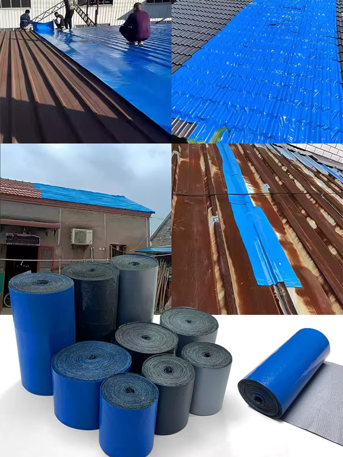 Selbstklebendes wasserdichtes Reparaturband zur Abdichtung von Dachlecks und Rissen in Grau oder Blau - Bild 7