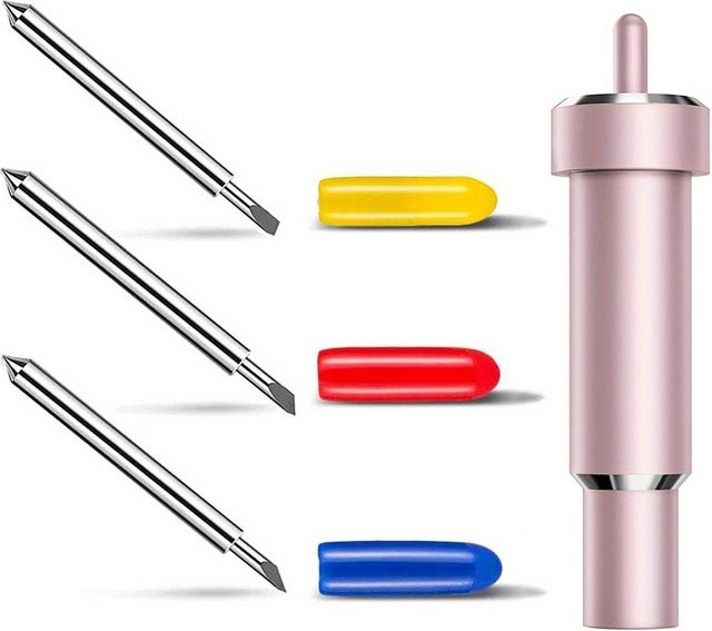 NATAWA Deep Cut Klinge mit 30/45/60 Grad scharfer Spitze für Explore Schaumstoff Spanplatte und Kunstleder in Rosa - Bild 1