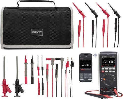 Voltcraft VC-871 Multimeter in Schwarz mit MLSet-120 Messleitungen und Tasche - Bild 1