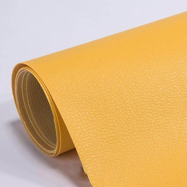 Selbstklebendes Leder-Reparaturband von Charming Homem in Gelb, wasserdichter PU-Lederflicken für Sofa, Autositz und Möbel, B: 40 cm, L: 200 cm - Bild 1